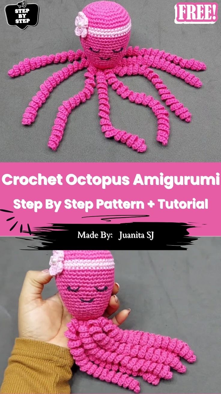 Free Crochet Octopus Amigurumi Pattern With Simple Instructions