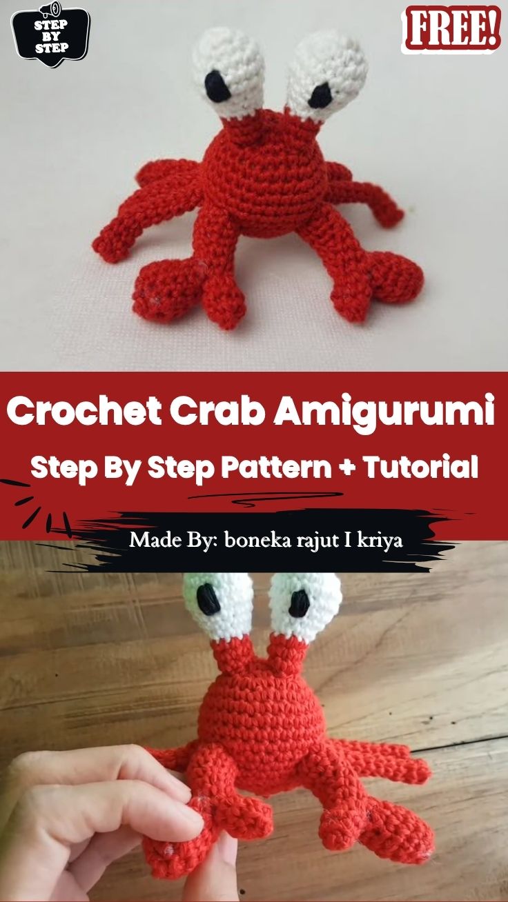 How to Crochet Crab Amigurumi Pattern Free Beach Theme