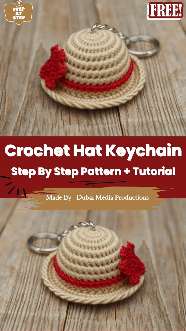 Free Crochet Hat Keychain Pattern for Beginners