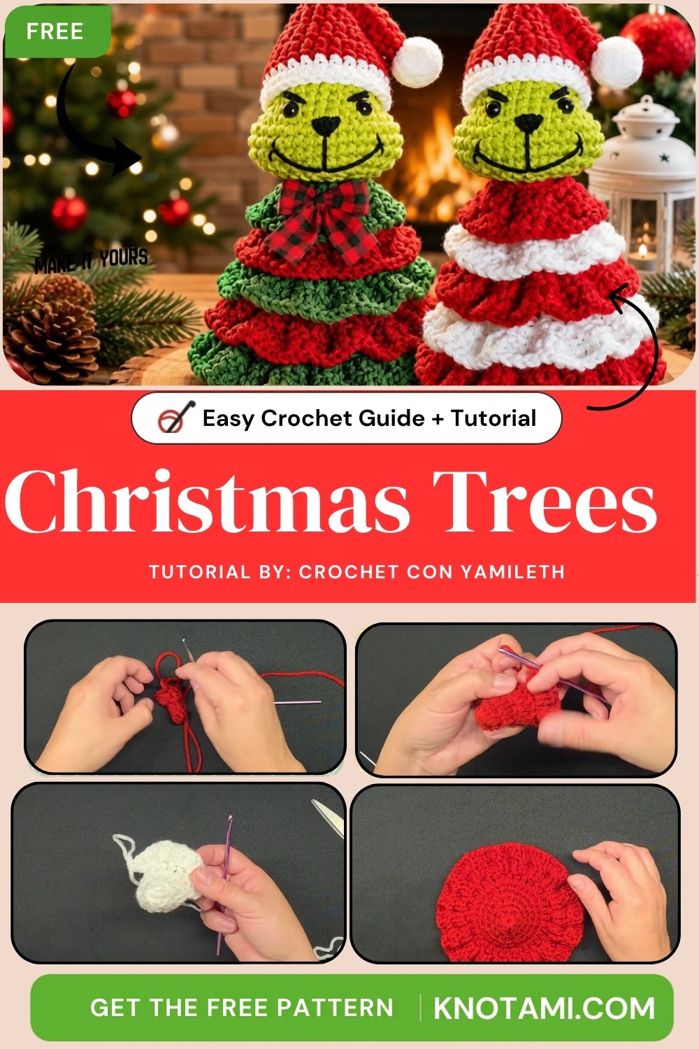 Charming Crochet Christmas Trees Amigurumi Pattern