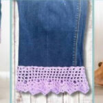 Crochet Harbor Window Cuff Trim for Jeans