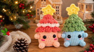 Plushies Crochet Festive Tree Amigurumi Pattern for Holiday