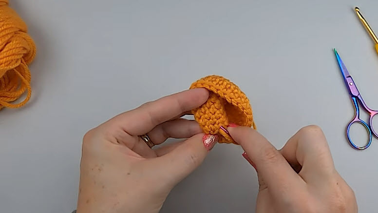 Goldfish head shaped into a small cup.