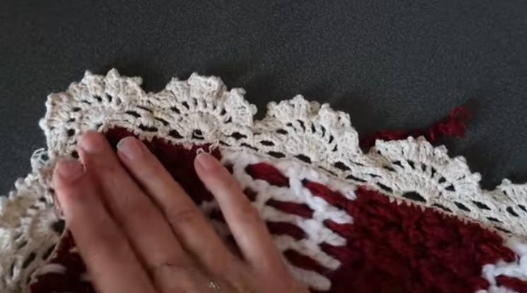 Crochet Gingham Lace Apron