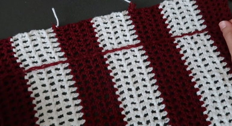 Rowing Shell Red Crochet Gingham Lace Apron