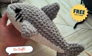 Free Crochet Shark Plushie Pattern for Beginners